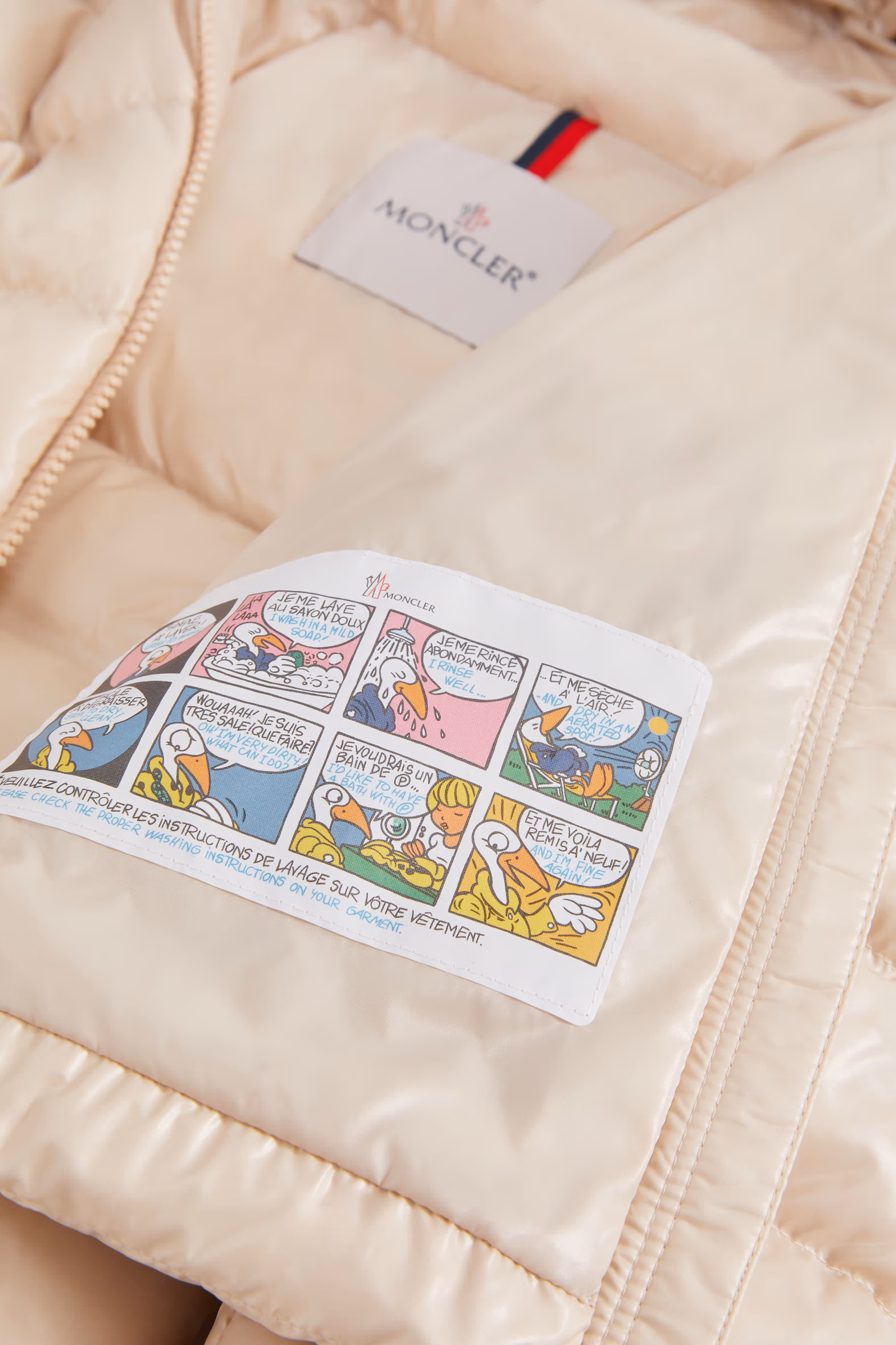 Badyf Hooded Down Jacket Girl Light Beige Moncler 6